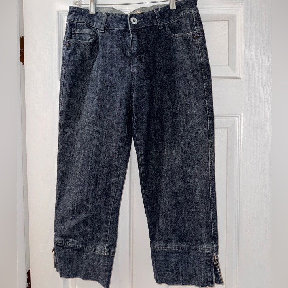 FYLO Y2K 90s vintage capri denim Ankle Cropped Jeans size 8
